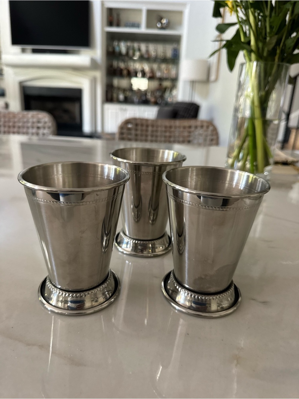 Set of 3 Julep Cups with University of Texas Longhorn Emblem